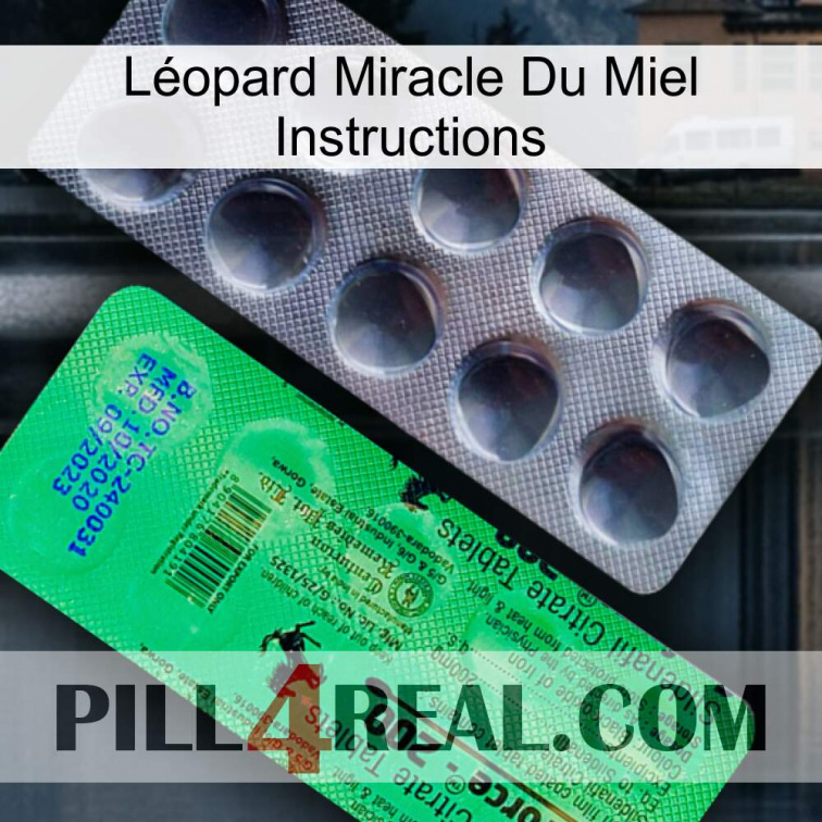 Léopard Miracle Du Miel Instructions new04